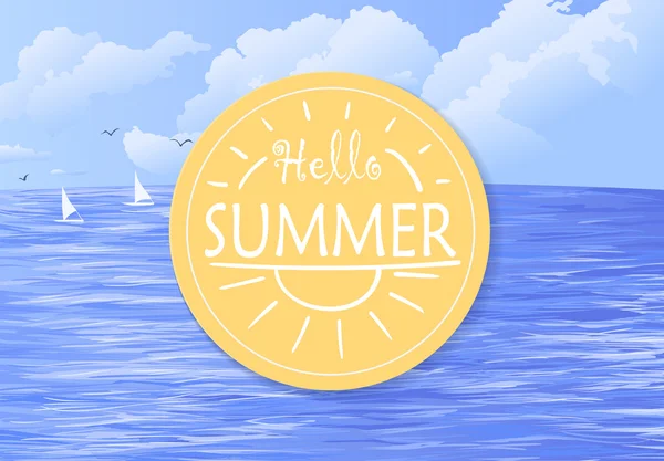 Καλοκαίρι διακοπές εικονογράφηση — Διανυσματικό Αρχείο