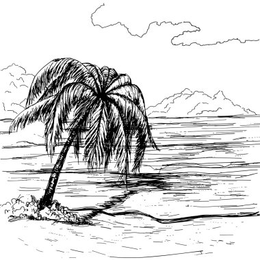 yaz tatili illüstrasyon