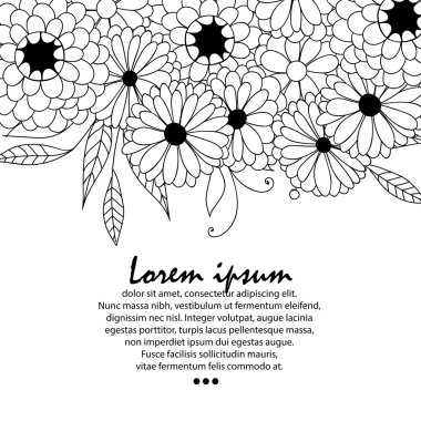 El çekilmiş çiçek kartı