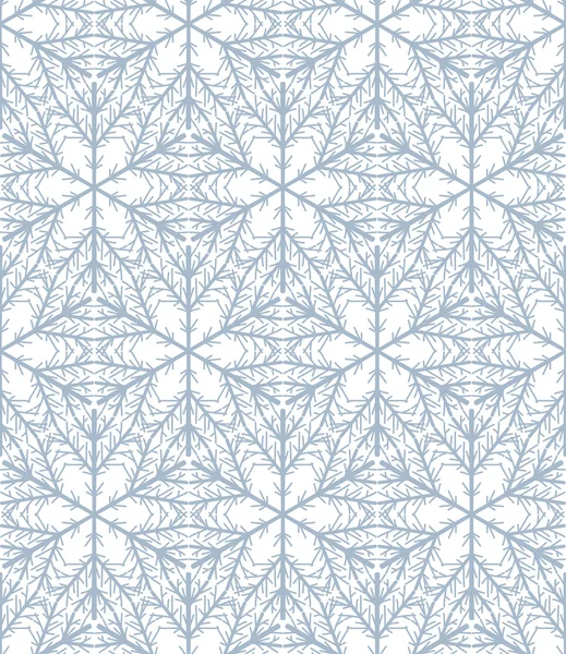 Patrón de copo de nieve dibujado a mano — Archivo Imágenes Vectoriales