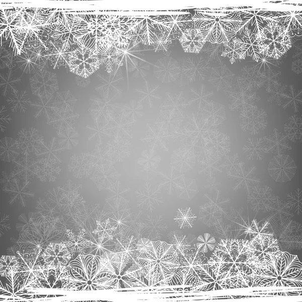 Snowflake card.Winter vacances illustration . — Image vectorielle