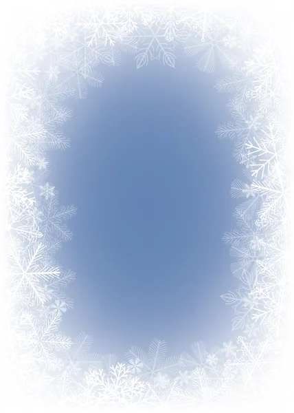 Νιφάδα χιονιού κάρτα. Χειμερινές διακοπές εικονογράφηση — Διανυσματικό Αρχείο
