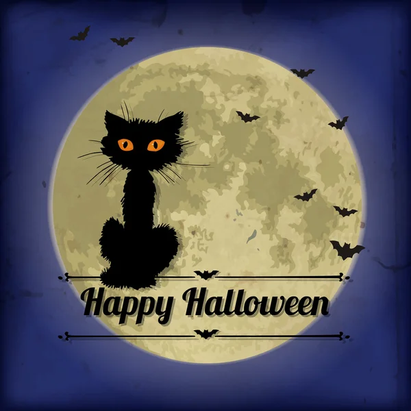 Chat Halloween — Image vectorielle