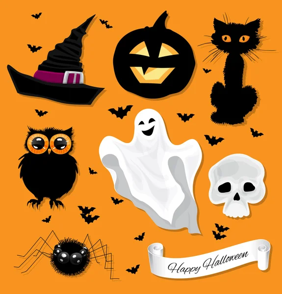 Halloween set — Stock Vector