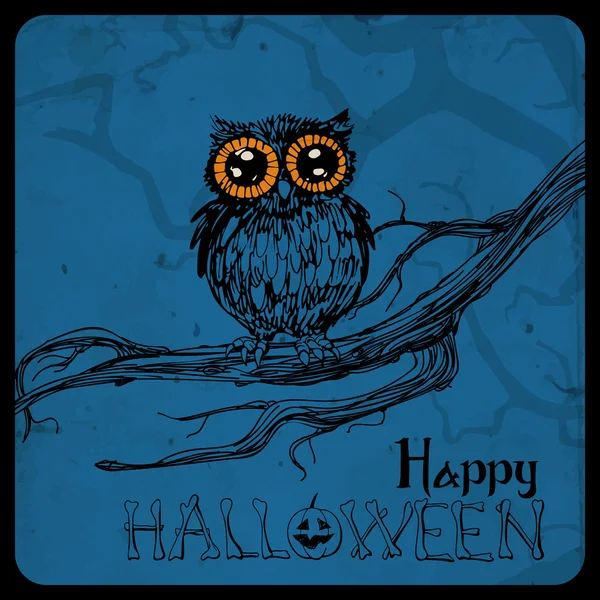 Carte Halloween — Image vectorielle