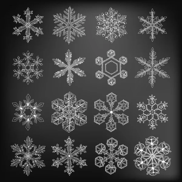 Snowflakes — Stock Vector