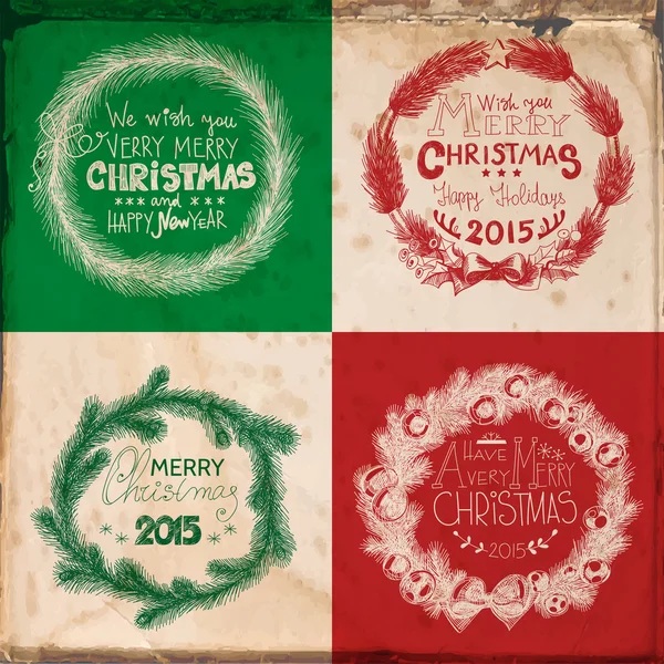 Tarjetas de Navidad — Archivo Imágenes Vectoriales