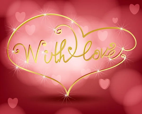 With love — Stock Vector