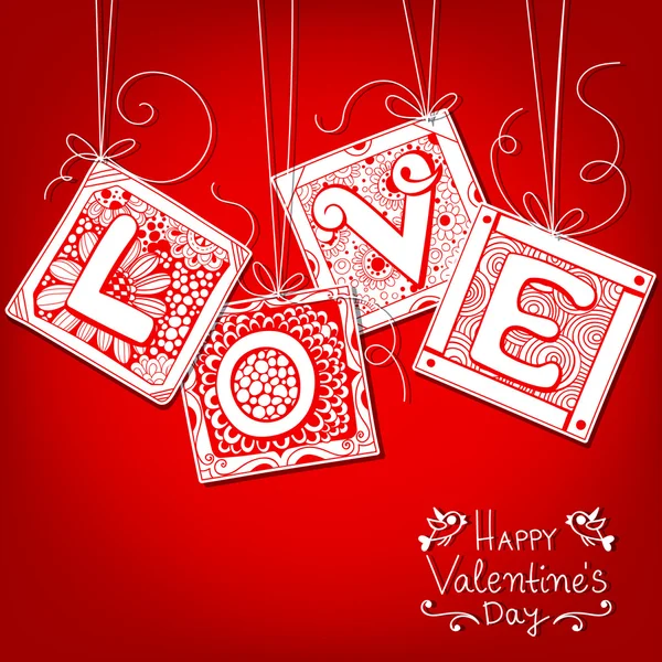 Love card — Stock Vector