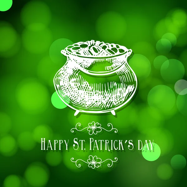 St. Patrick day card — Stock Vector