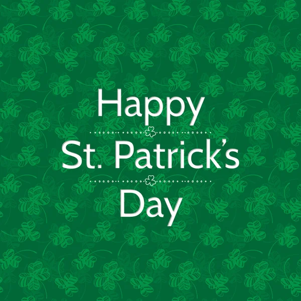 St. Patrick Tageskarte — Stockvektor