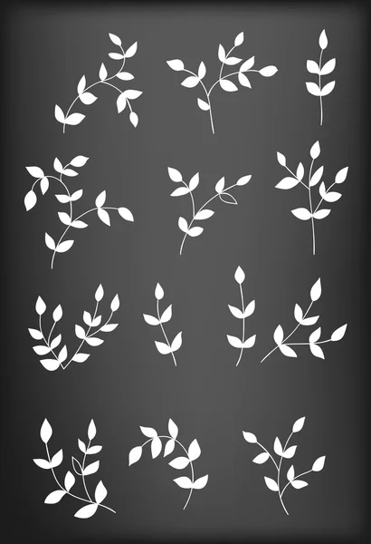 Branches with leaves. — Stock Vector