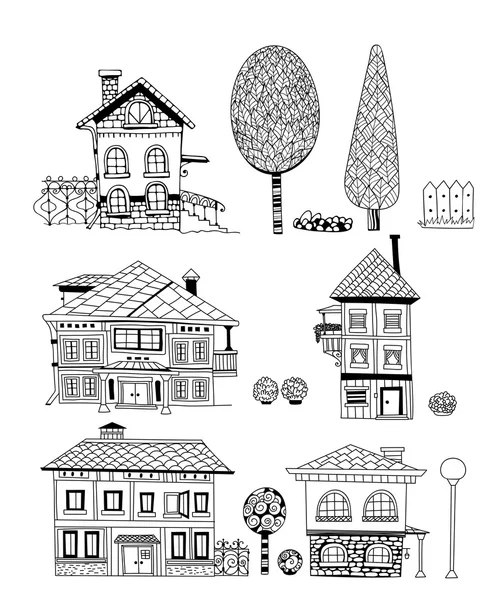 Maisons — Image vectorielle