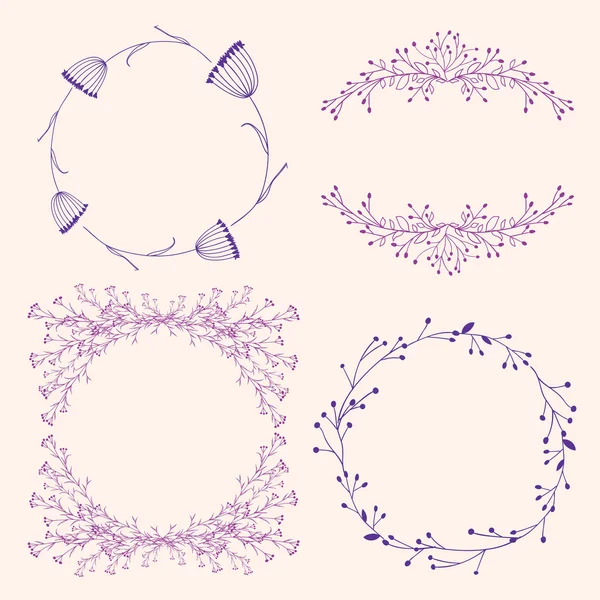 Floral frames — Stockvector