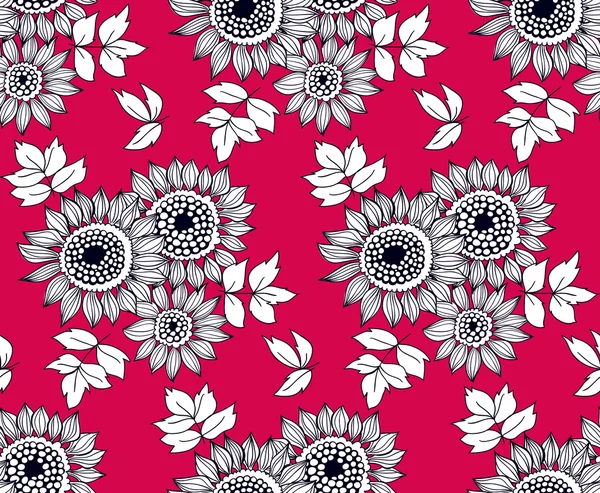 Patrón floral — Vector de stock