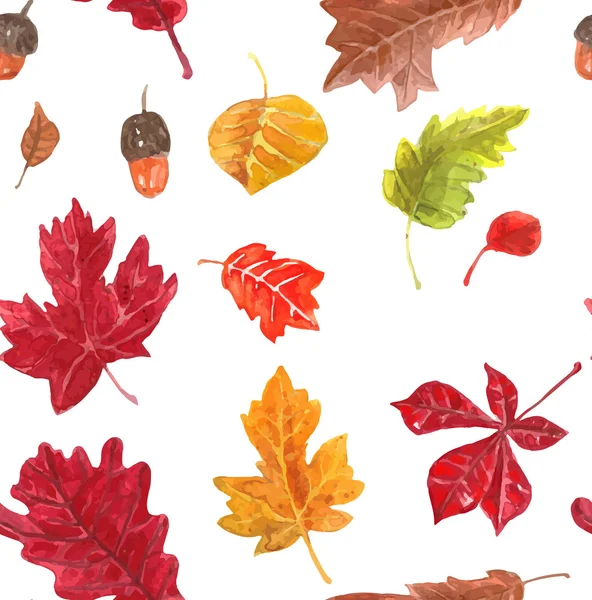 Herfst bladeren patroon — Stockvector
