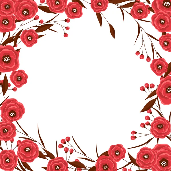 Floral πλαίσιο — Διανυσματικό Αρχείο