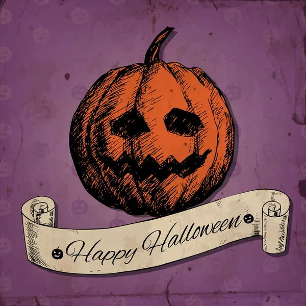 Carte Halloween — Image vectorielle