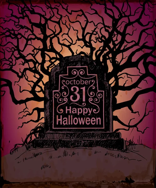 Tarjeta de Halloween — Vector de stock