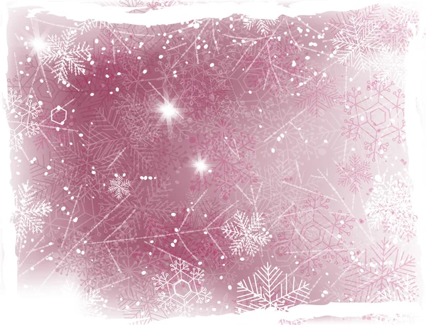 Χριστούγεννα φόντο με νιφάδες χιονιού — Διανυσματικό Αρχείο