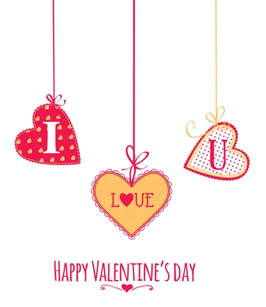 Valentine day card — Stock Vector