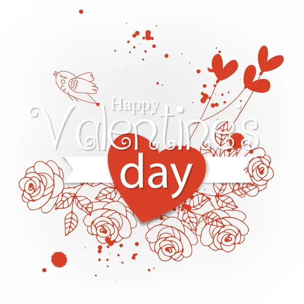 Valentine day card — Stock Vector