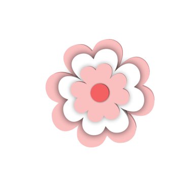 Narin pembe bir çiçek. Beyaz arka planda çiçek. Görüntü