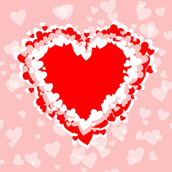 Valentinstag Hintergrund Mit Herz Vorlage Tapeten Flyer Einladungen Poster Broschüren — Stockfoto