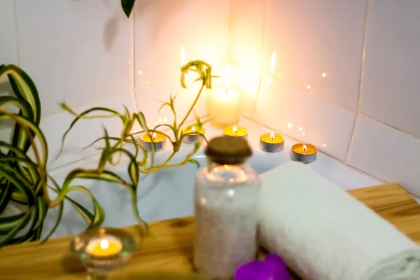 Spa Salon Piękności Centrum Wellness Leczenie Uzdrowiskowe Aromaterapia Dla Ciała — Zdjęcie stockowe