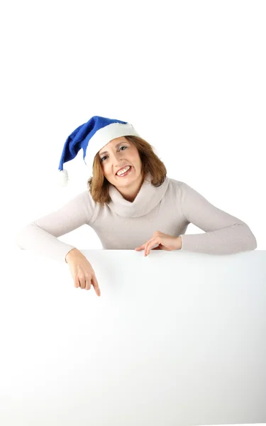 Kerstmis vrouw vertoont — Stockfoto