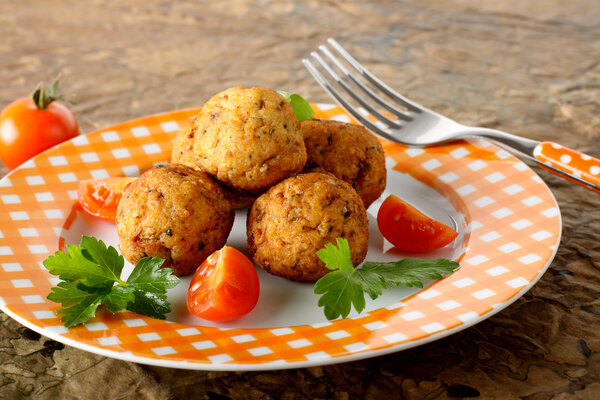 Meatballs with fresh fish