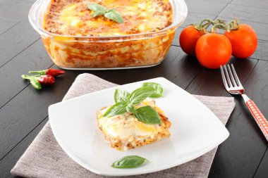 Lasagne with meat and bechamel