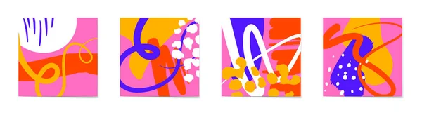 Креативный фон с разными цветами и фактурами. Коллаж для социальных сетей. — стоковый вектор