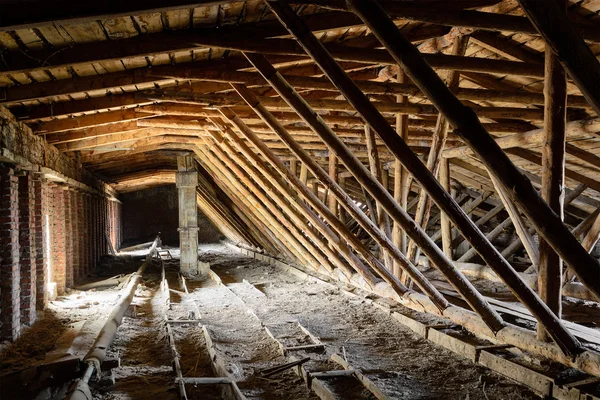 Old timbered loft — Stock Photo, Image