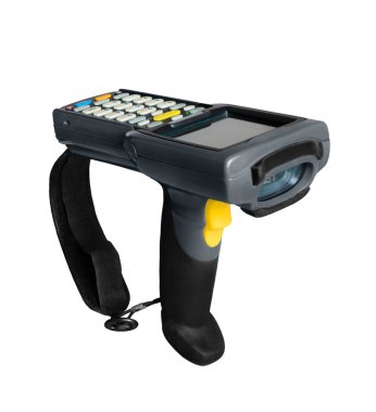 Handheld laser barcode scanner clipart