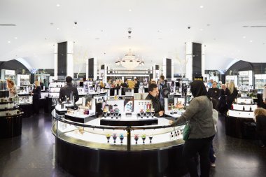 Harrods mağaza iç, parfümeri alanı, Londra