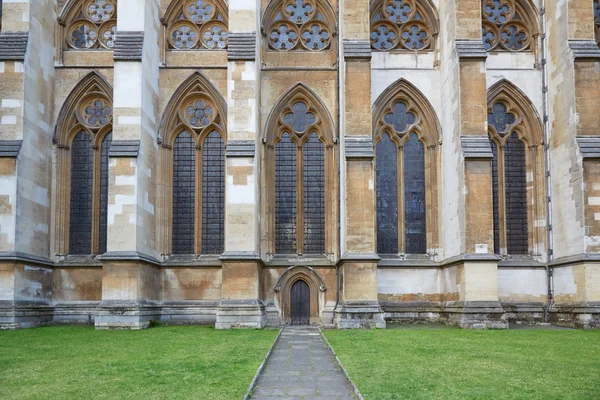 Westminster Abbey, gotiska kyrkan laterala entré i London, Uk — Stockfoto