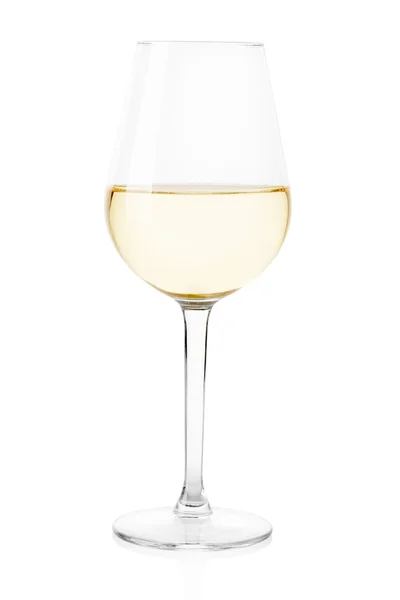 白色酒杯，白色背景隔离 — 图库照片