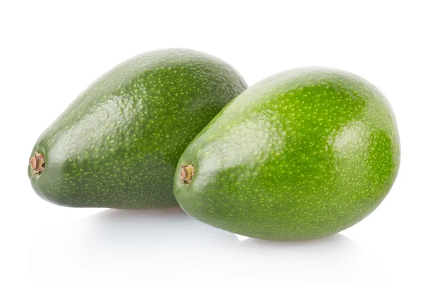 Frutti di avocado isolati su bianco — Stockfoto