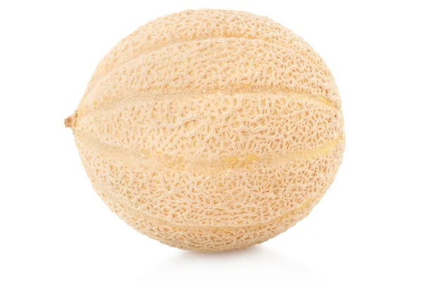 Cantaloupe melon pada warna putih, jalur kliping — Stok Foto