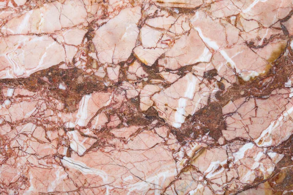 Natural Pink Marble Texture Background Brown Veins — Stock Photo, Image