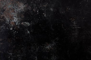 Siyah, eski ve paslanmış metal doku arkaplanı
