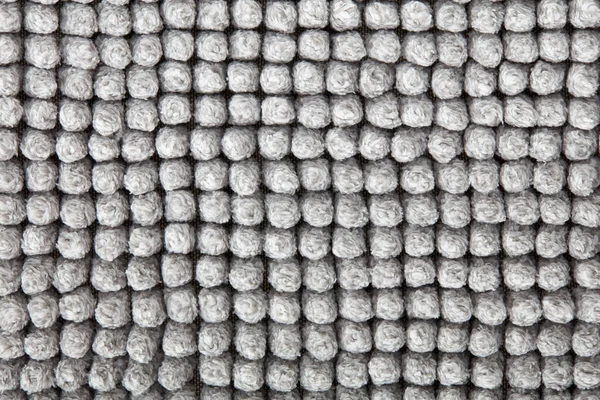 Gray Chenille Bath Mat Texture Background — Stock Photo, Image