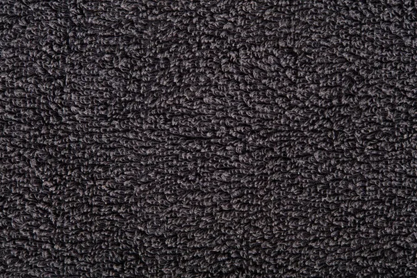 Black Cotton Towel Texture Background — Stock Photo, Image
