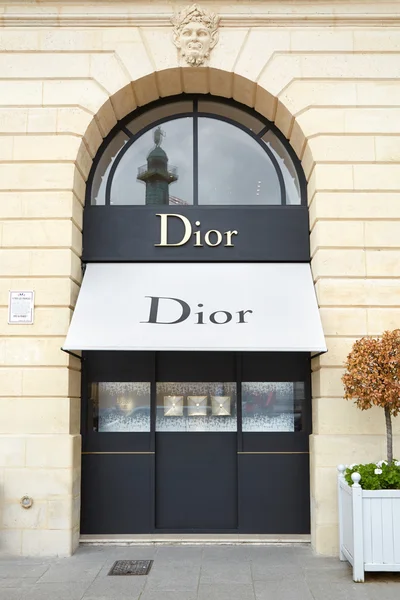 Dior shop in place Vendome in Paris — Stock Photo, Image