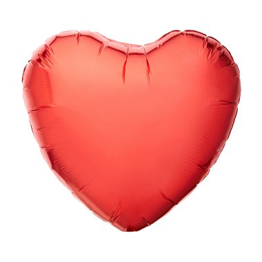 beyaz üzerine kırmızı kalp balon