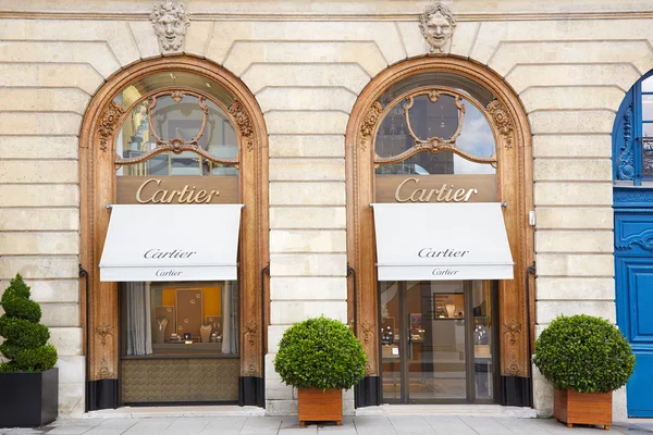 Tienda Cartier en su lugar Vendome en París — Foto de Stock