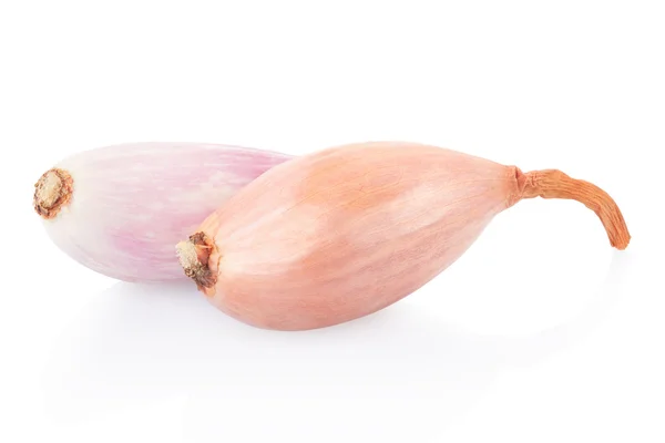 Shallot onions on white — Stock Photo, Image