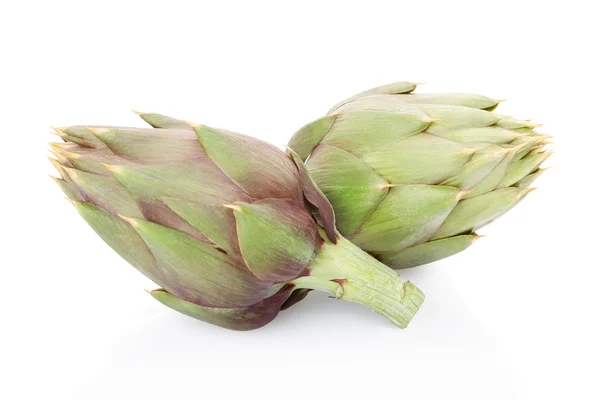 Artichokes on white — Stock Photo, Image