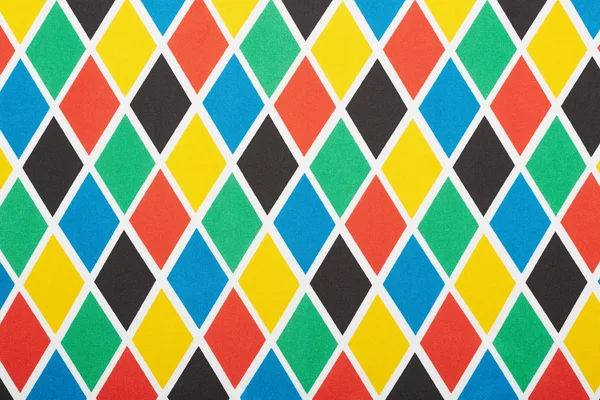 Harlequin colorful diamond pattern, texture background — Stock Photo, Image